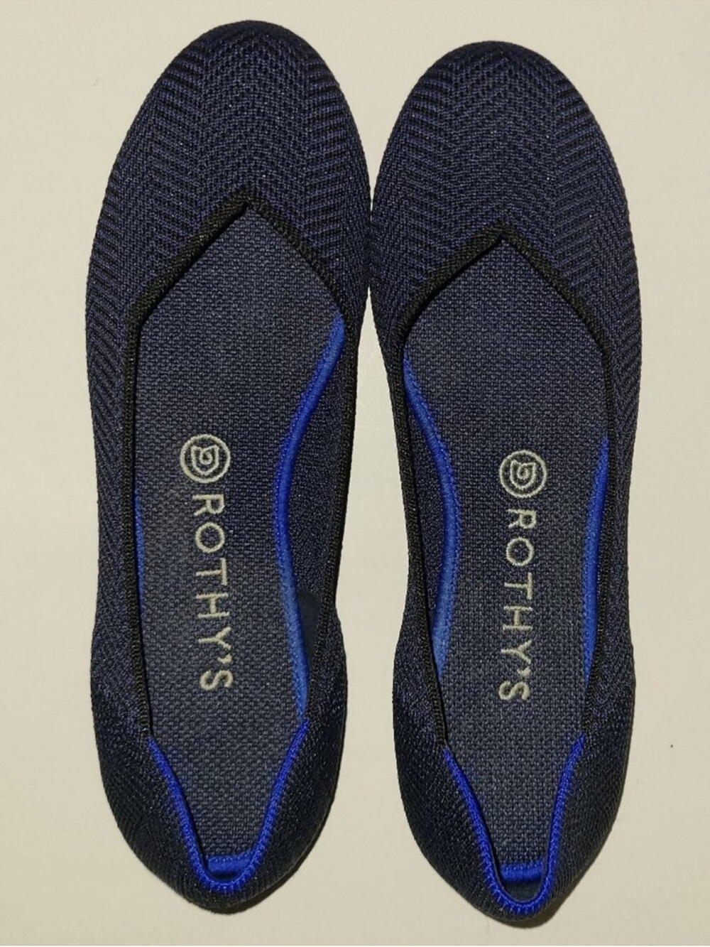 ROTHY'S The Flat Blue Flats, Size 9 - Picture 3 of 5